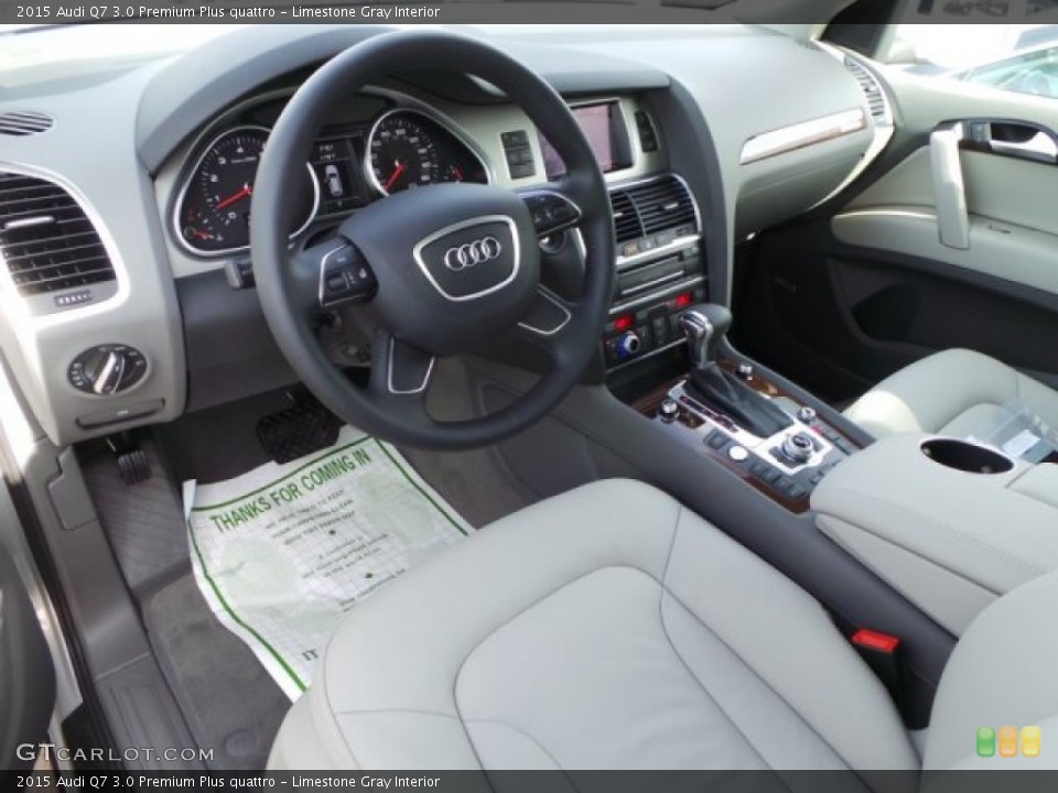 Limestone Gray Interior Photo for the 2015 Audi Q7 3.0 Premium Plus quattro #99727384