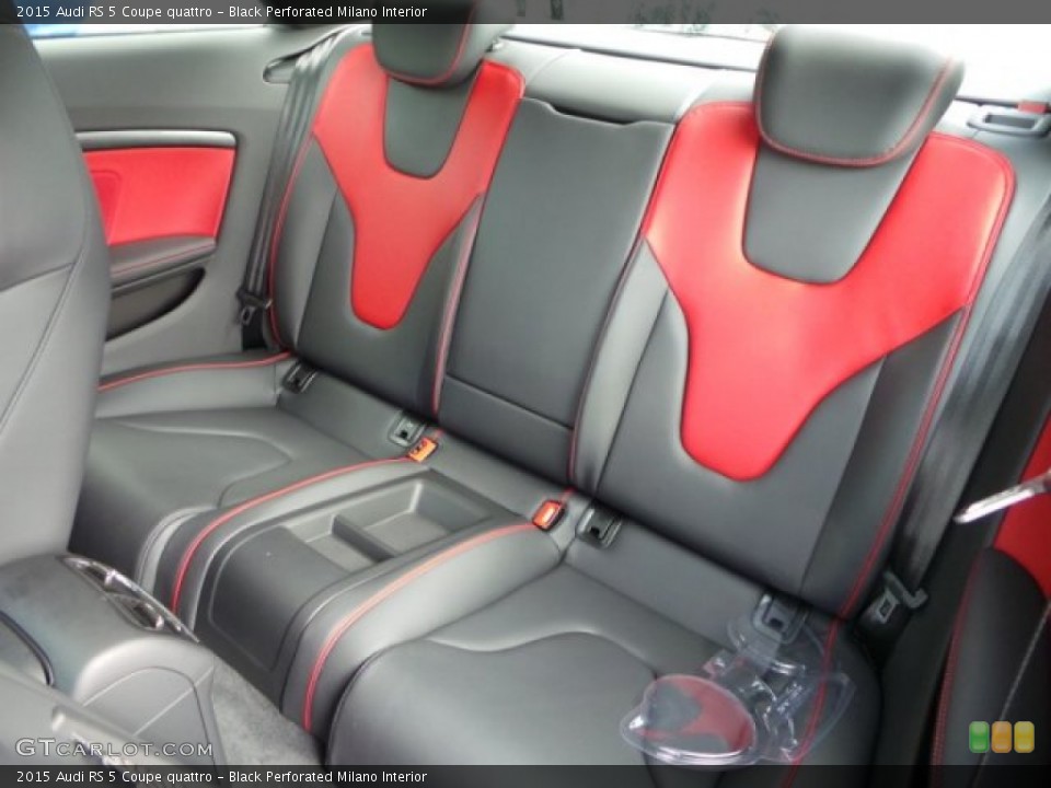 Black Perforated Milano Interior Rear Seat for the 2015 Audi RS 5 Coupe quattro #99729430