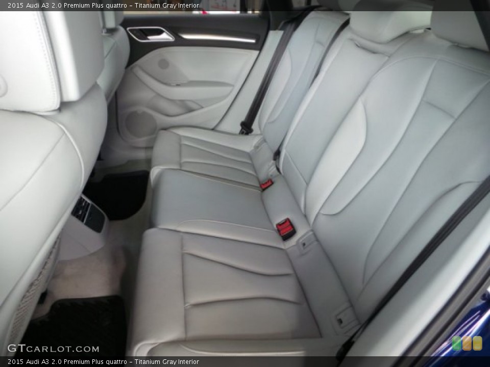 Titanium Gray Interior Rear Seat for the 2015 Audi A3 2.0 Premium Plus quattro #99730591