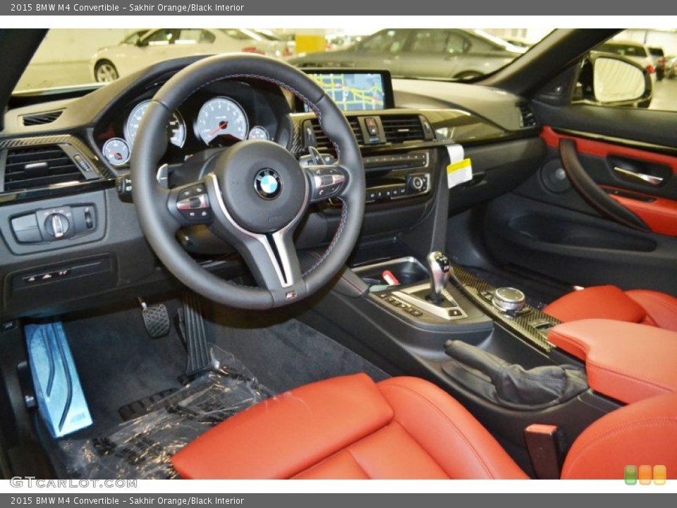 Sakhir Orange/Black Interior Prime Interior for the 2015 BMW M4 Convertible #99732868