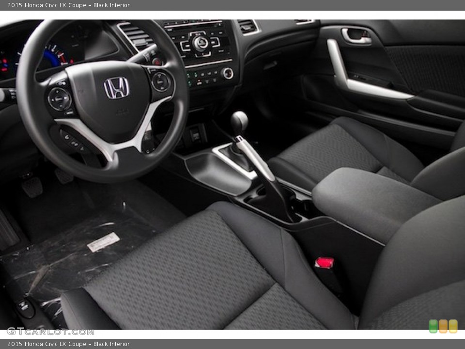 Black Interior Photo for the 2015 Honda Civic LX Coupe #99734166