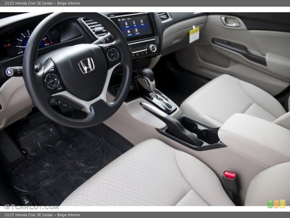 Beige Interior Photo for the 2015 Honda Civic SE Sedan #99734677