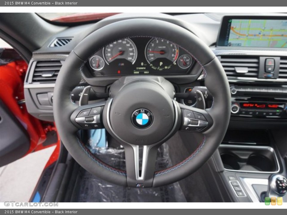 Black Interior Steering Wheel for the 2015 BMW M4 Convertible #99740568