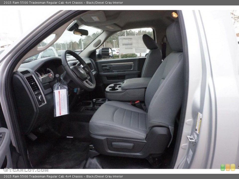 Black/Diesel Gray Interior Photo for the 2015 Ram 5500 Tradesman Regular Cab 4x4 Chassis #99740865