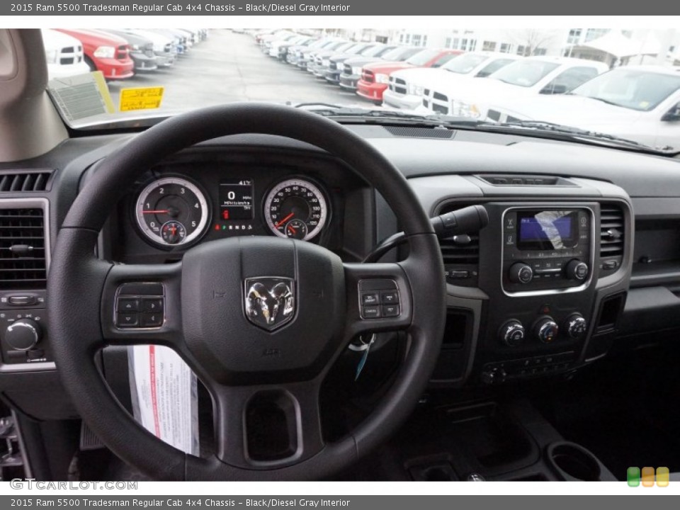Black/Diesel Gray Interior Dashboard for the 2015 Ram 5500 Tradesman Regular Cab 4x4 Chassis #99740886