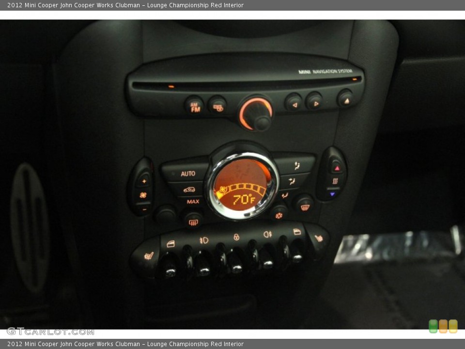 Lounge Championship Red Interior Controls for the 2012 Mini Cooper John Cooper Works Clubman #99744498