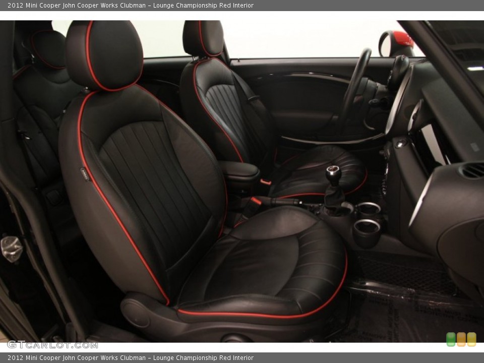 Lounge Championship Red Interior Front Seat for the 2012 Mini Cooper John Cooper Works Clubman #99744549