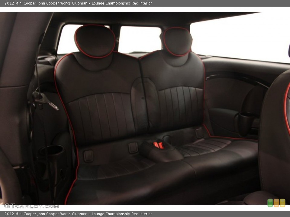 Lounge Championship Red Interior Rear Seat for the 2012 Mini Cooper John Cooper Works Clubman #99744573