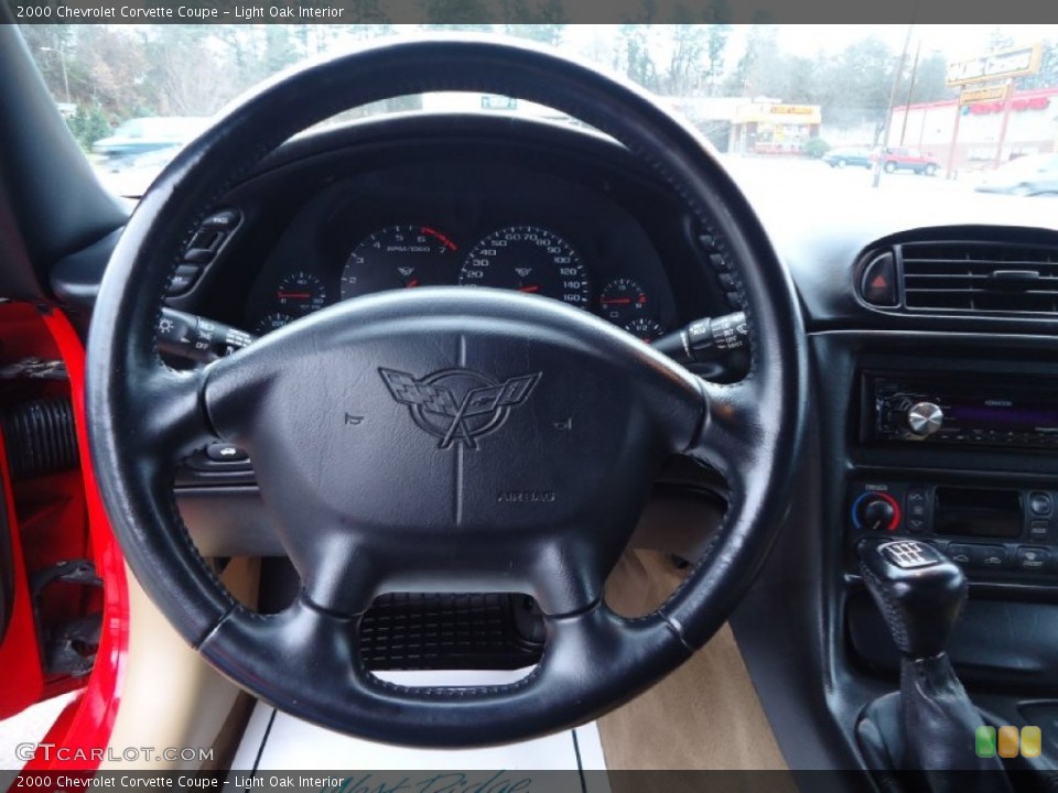 Light Oak Interior Steering Wheel for the 2000 Chevrolet Corvette Coupe #99746778