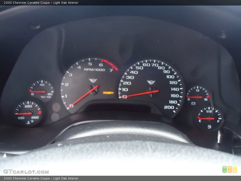 Light Oak Interior Gauges for the 2000 Chevrolet Corvette Coupe #99746799