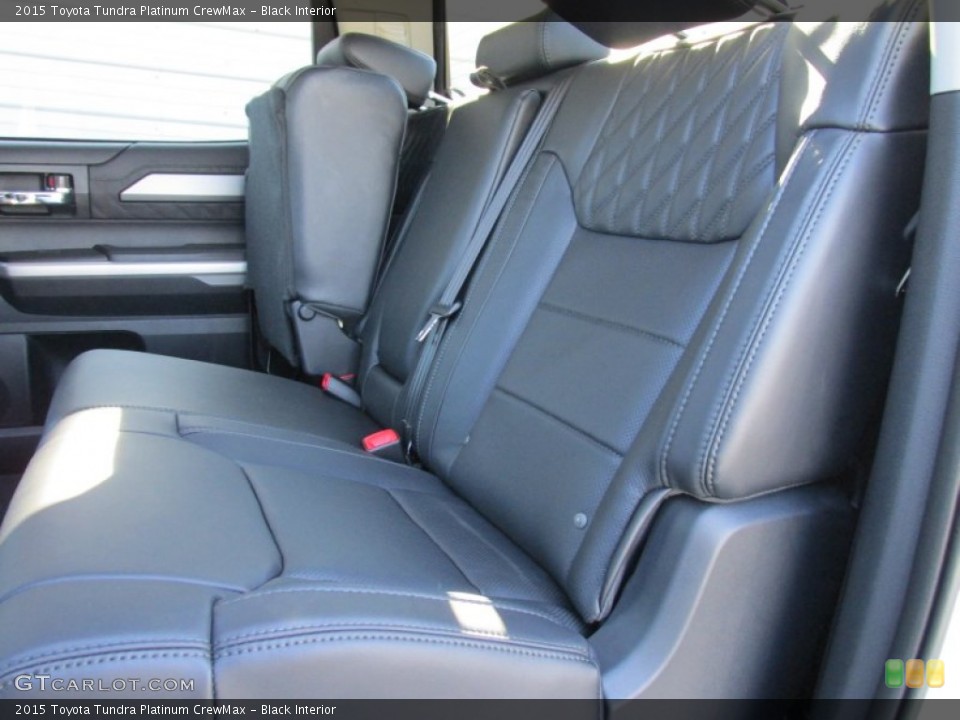 Black Interior Rear Seat For The 2015 Toyota Tundra Platinum
