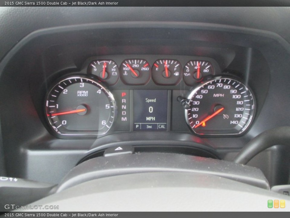 Jet Black/Dark Ash Interior Gauges for the 2015 GMC Sierra 1500 Double Cab #99748899