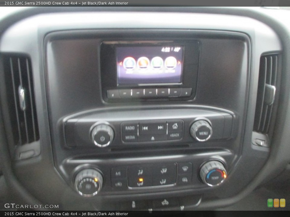 Jet Black/Dark Ash Interior Controls for the 2015 GMC Sierra 2500HD Crew Cab 4x4 #99749445