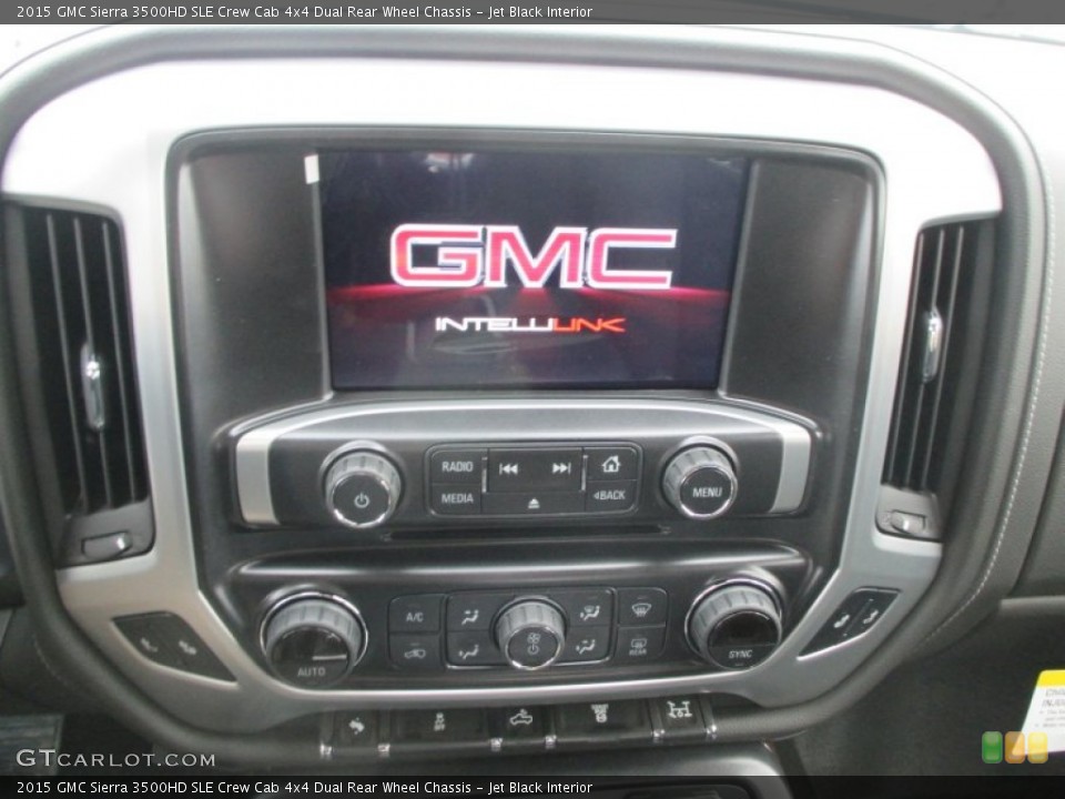 Jet Black Interior Controls for the 2015 GMC Sierra 3500HD SLE Crew Cab 4x4 Dual Rear Wheel Chassis #99750198