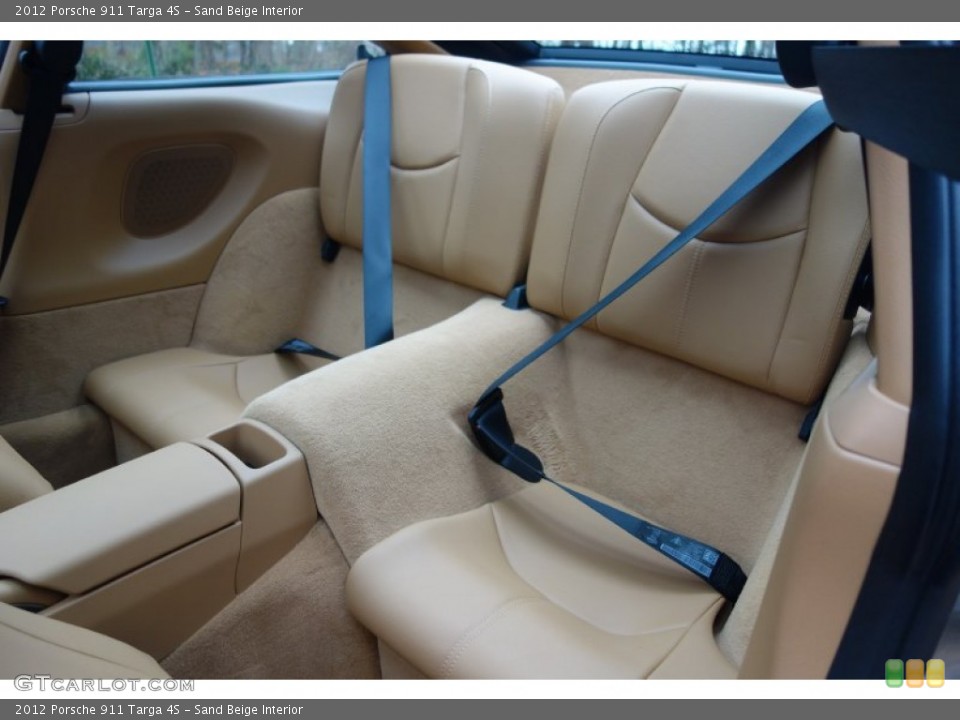 Sand Beige Interior Rear Seat for the 2012 Porsche 911 Targa 4S #99751962