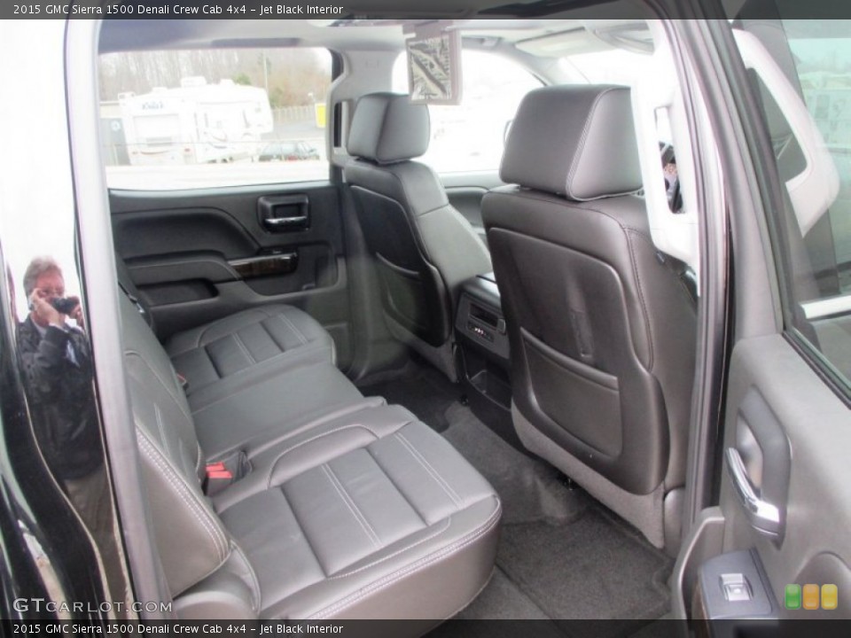 Jet Black Interior Rear Seat for the 2015 GMC Sierra 1500 Denali Crew Cab 4x4 #99757172