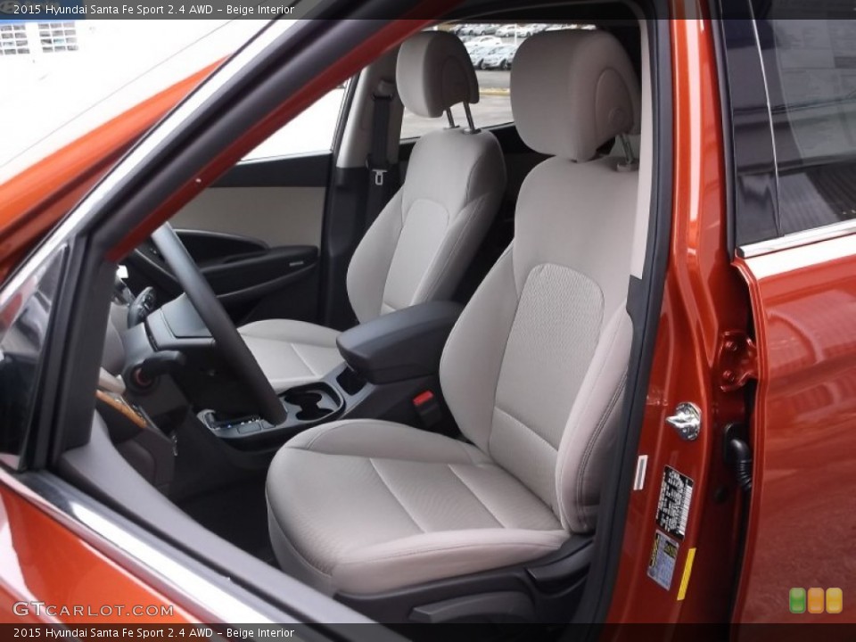 Beige Interior Front Seat for the 2015 Hyundai Santa Fe Sport 2.4 AWD #99764058
