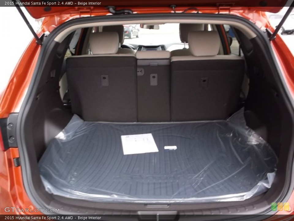 Beige Interior Trunk for the 2015 Hyundai Santa Fe Sport 2.4 AWD #99764076