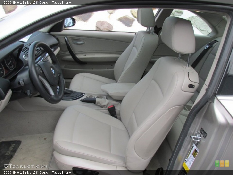 Taupe Interior Front Seat For The 2009 Bmw 1 Series 128i
