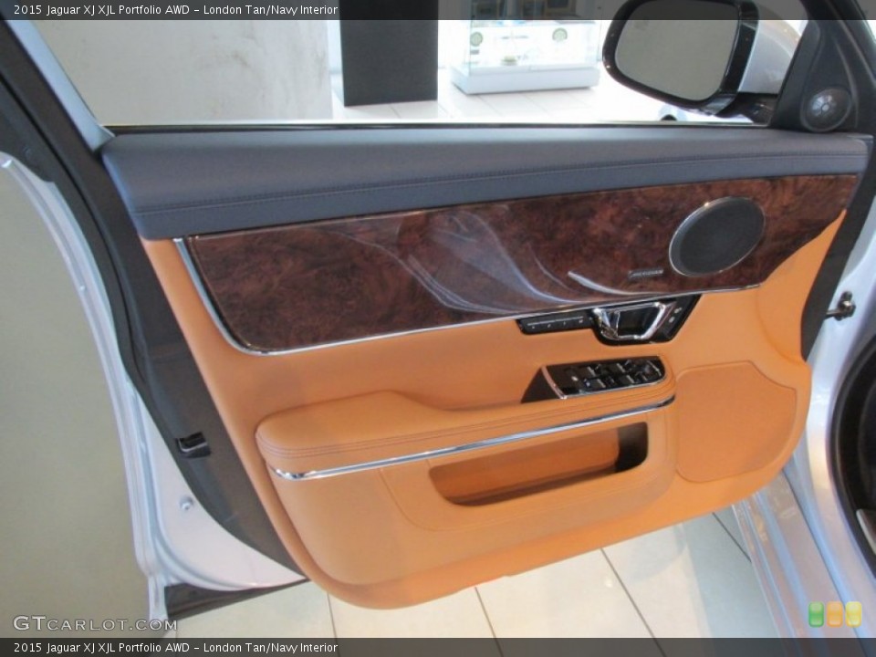London Tan/Navy Interior Door Panel for the 2015 Jaguar XJ XJL Portfolio AWD #99770369