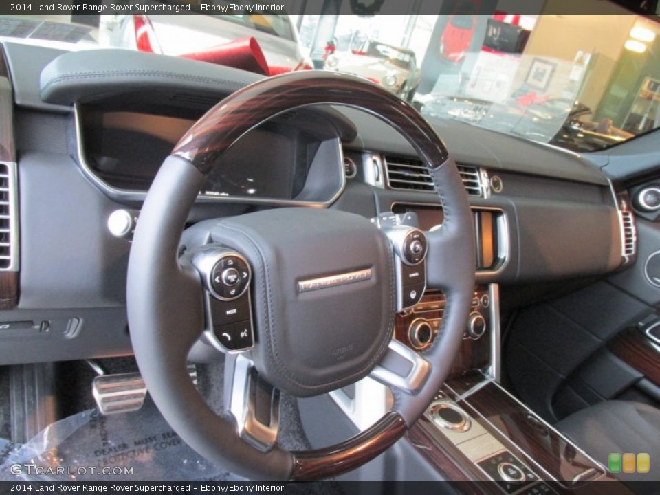 Ebony/Ebony Interior Steering Wheel for the 2014 Land Rover Range Rover Supercharged #99770903