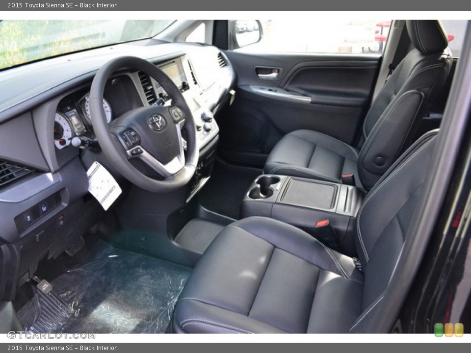 Black Interior Front Seat for the 2015 Toyota Sienna SE #99771116
