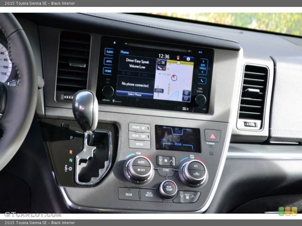 Black Interior Controls for the 2015 Toyota Sienna SE #99771164