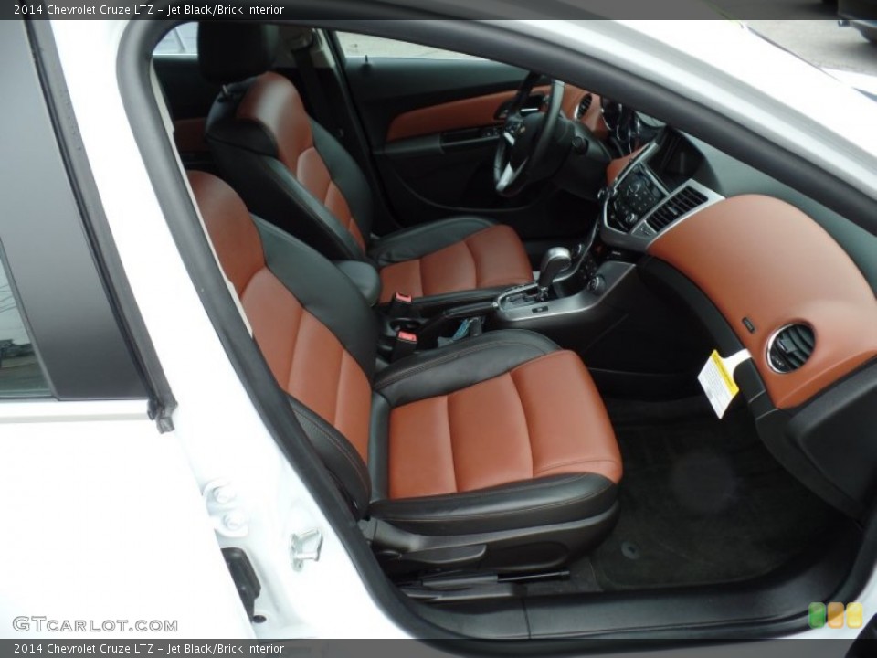 Jet Black/Brick Interior Front Seat for the 2014 Chevrolet Cruze LTZ #99774203