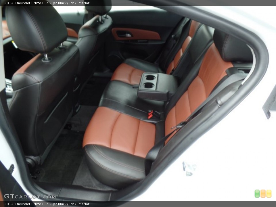 Jet Black/Brick Interior Rear Seat for the 2014 Chevrolet Cruze LTZ #99774386