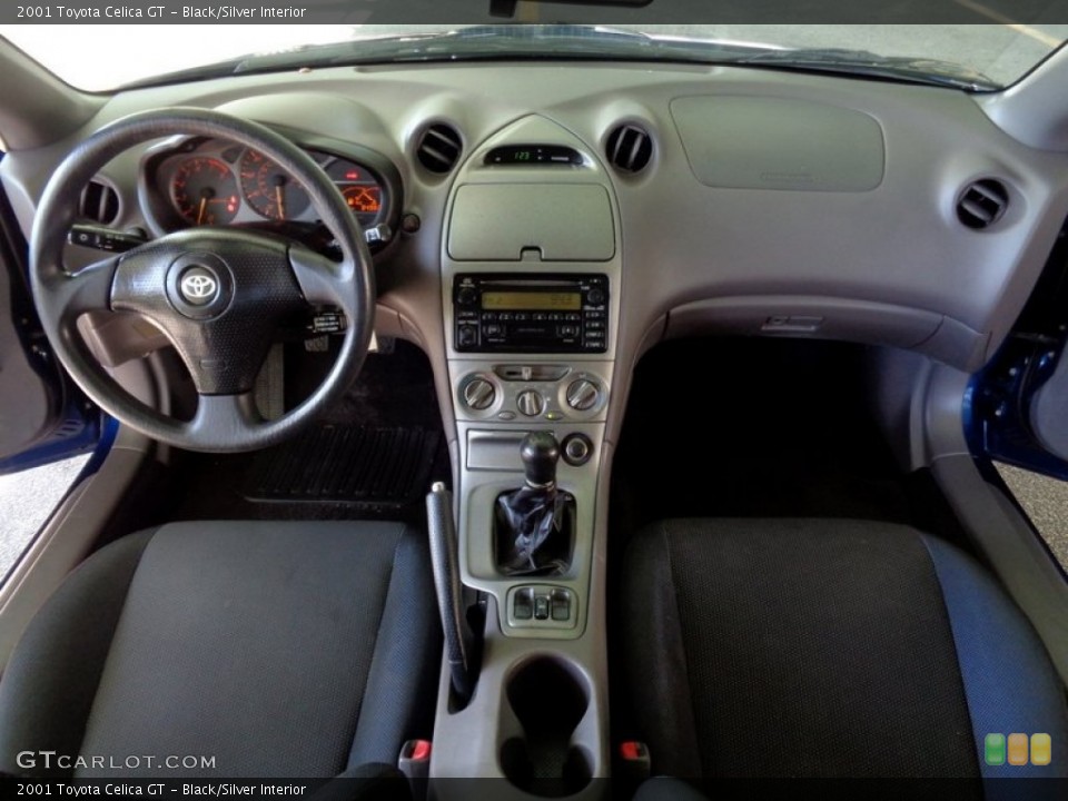 Black/Silver Interior Dashboard for the 2001 Toyota Celica GT #99774720