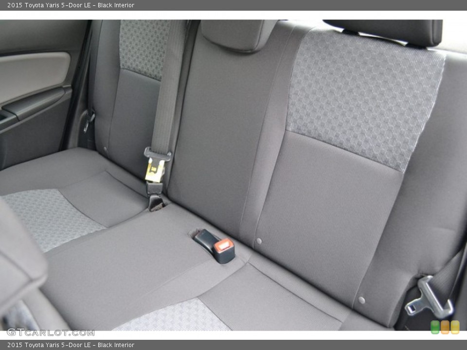 Black Interior Rear Seat for the 2015 Toyota Yaris 5-Door LE #99774866