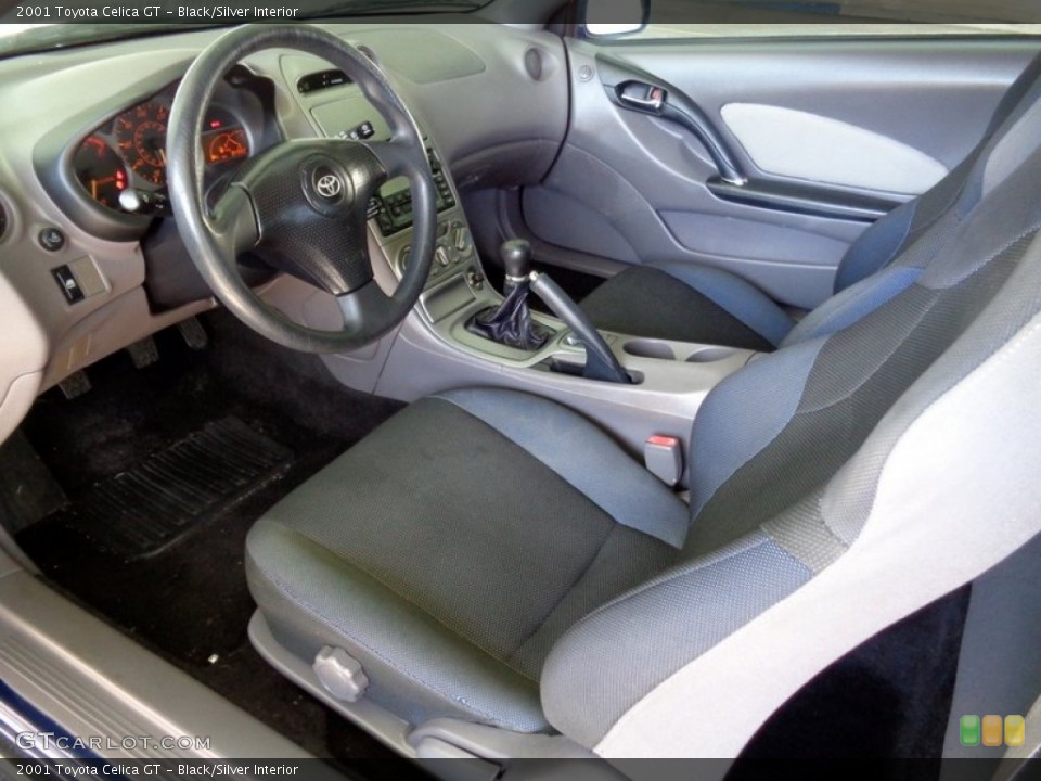 Black/Silver 2001 Toyota Celica Interiors