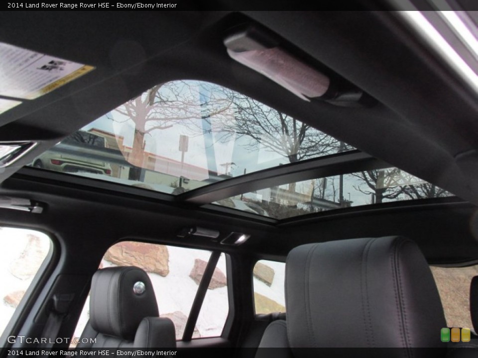 Ebony/Ebony Interior Sunroof for the 2014 Land Rover Range Rover HSE #99775333