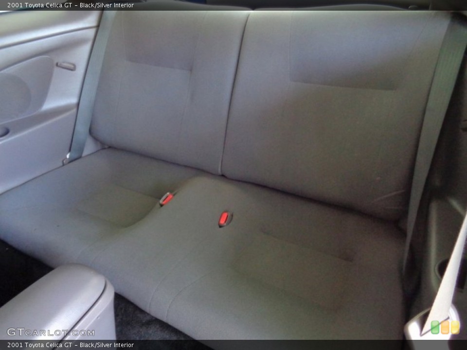 Black/Silver Interior Rear Seat for the 2001 Toyota Celica GT #99775964