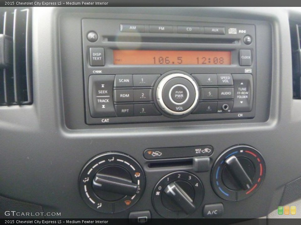Medium Pewter Interior Audio System for the 2015 Chevrolet City Express LS #99779717