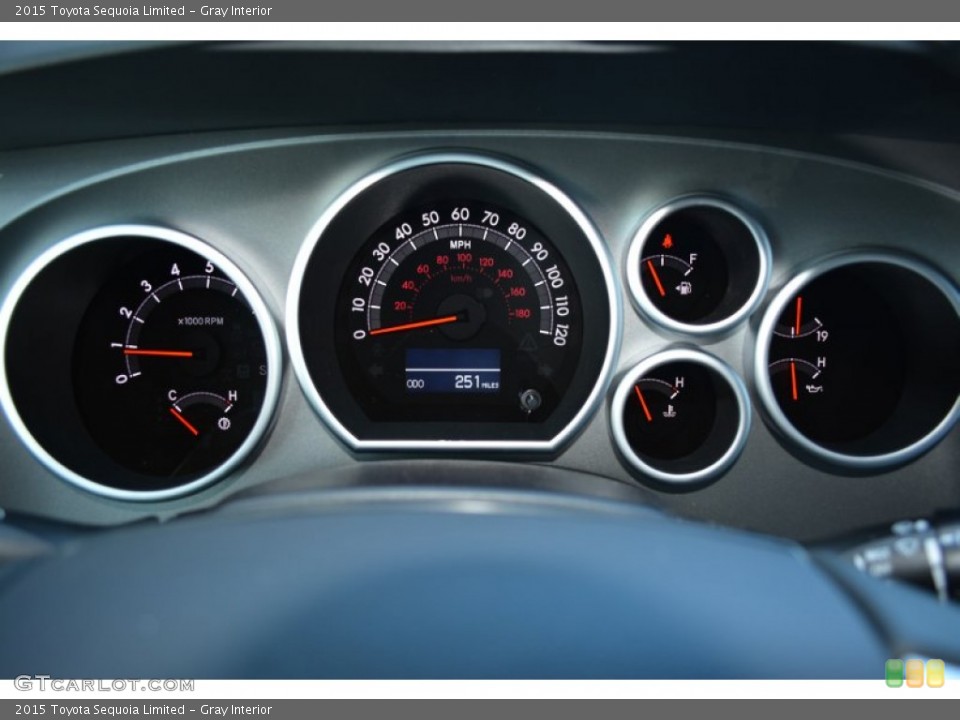 Gray Interior Gauges for the 2015 Toyota Sequoia Limited #99780840