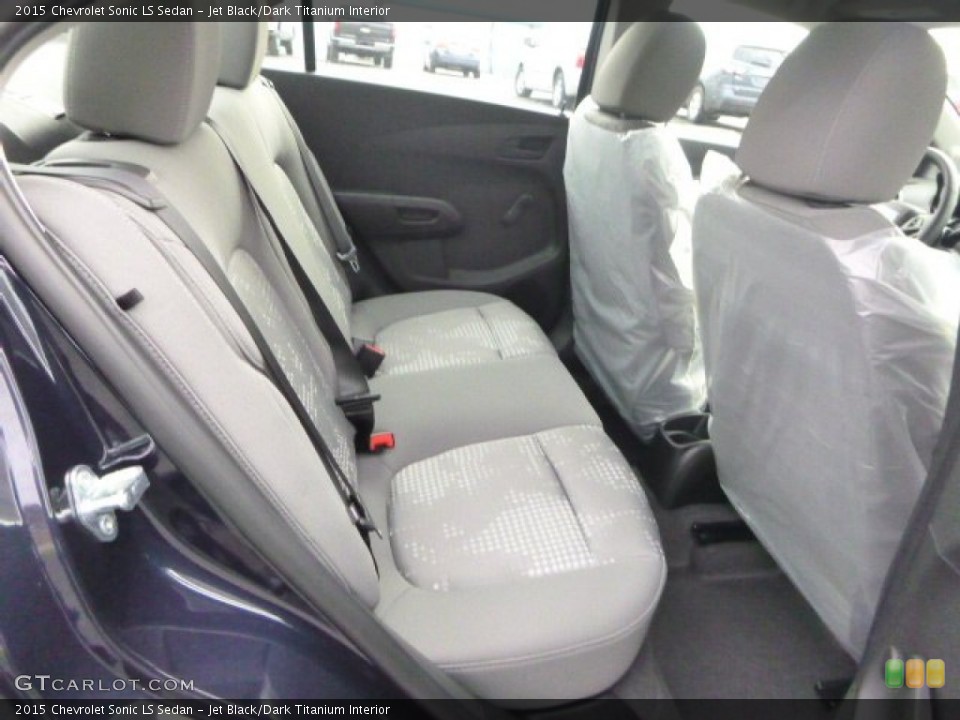 Jet Black/Dark Titanium Interior Rear Seat for the 2015 Chevrolet Sonic LS Sedan #99781376