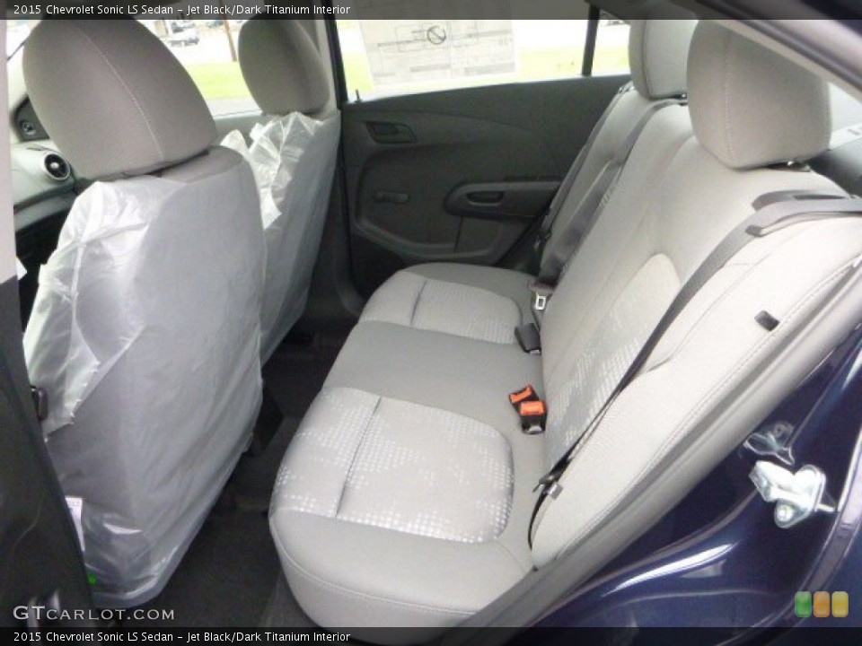 Jet Black/Dark Titanium Interior Rear Seat for the 2015 Chevrolet Sonic LS Sedan #99781397