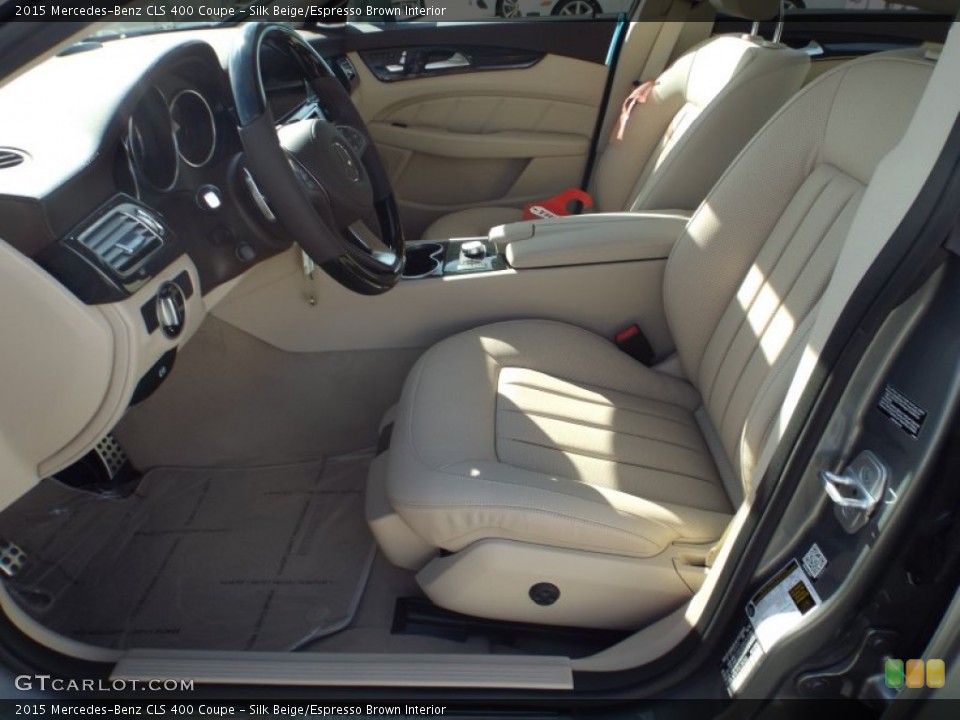 Silk Beige/Espresso Brown Interior Photo for the 2015 Mercedes-Benz CLS 400 Coupe #99781430