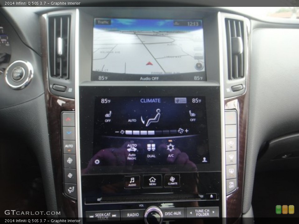 Graphite Interior Controls for the 2014 Infiniti Q 50S 3.7 #99784521