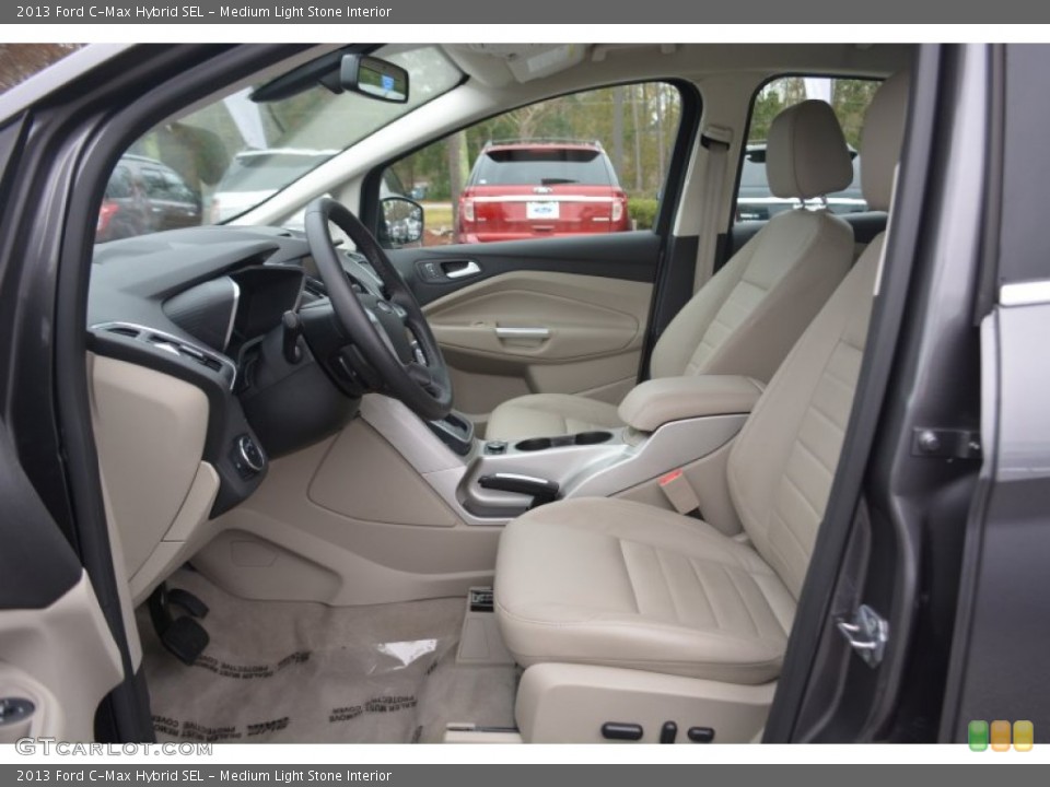 Medium Light Stone Interior Front Seat for the 2013 Ford C-Max Hybrid SEL #99787904