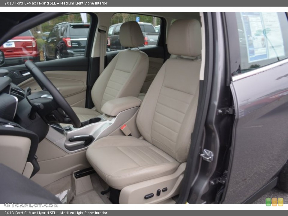 Medium Light Stone Interior Front Seat for the 2013 Ford C-Max Hybrid SEL #99787927