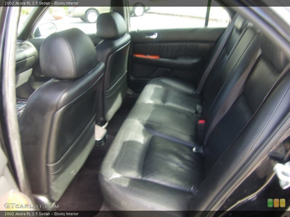 Ebony Interior Rear Seat for the 2002 Acura RL 3.5 Sedan #99792011