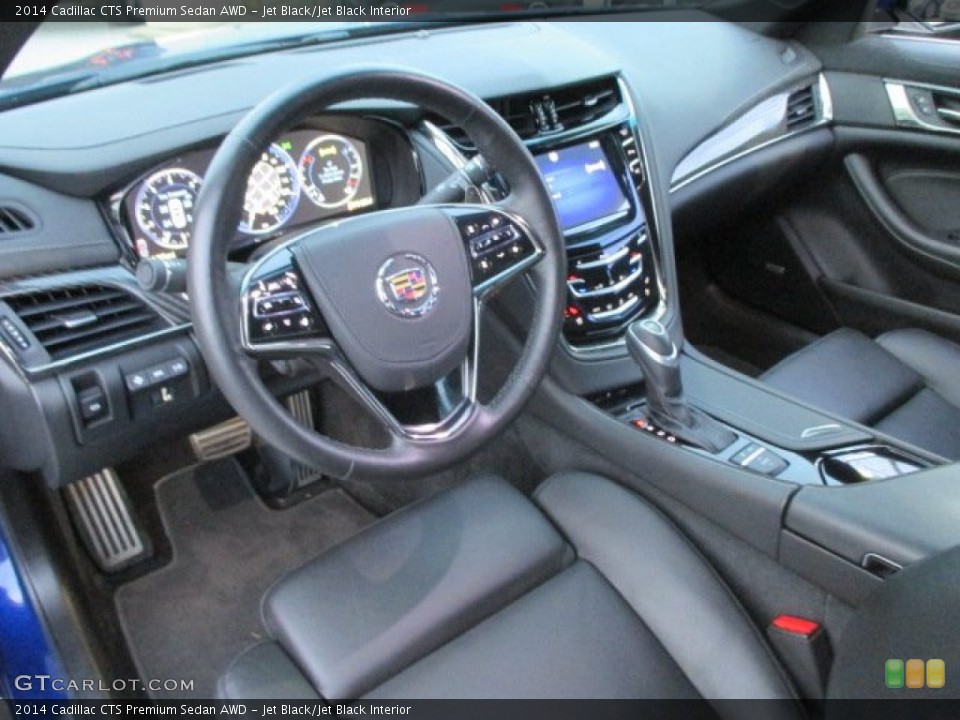 Jet Black/Jet Black Interior Prime Interior for the 2014 Cadillac CTS Premium Sedan AWD #99795624