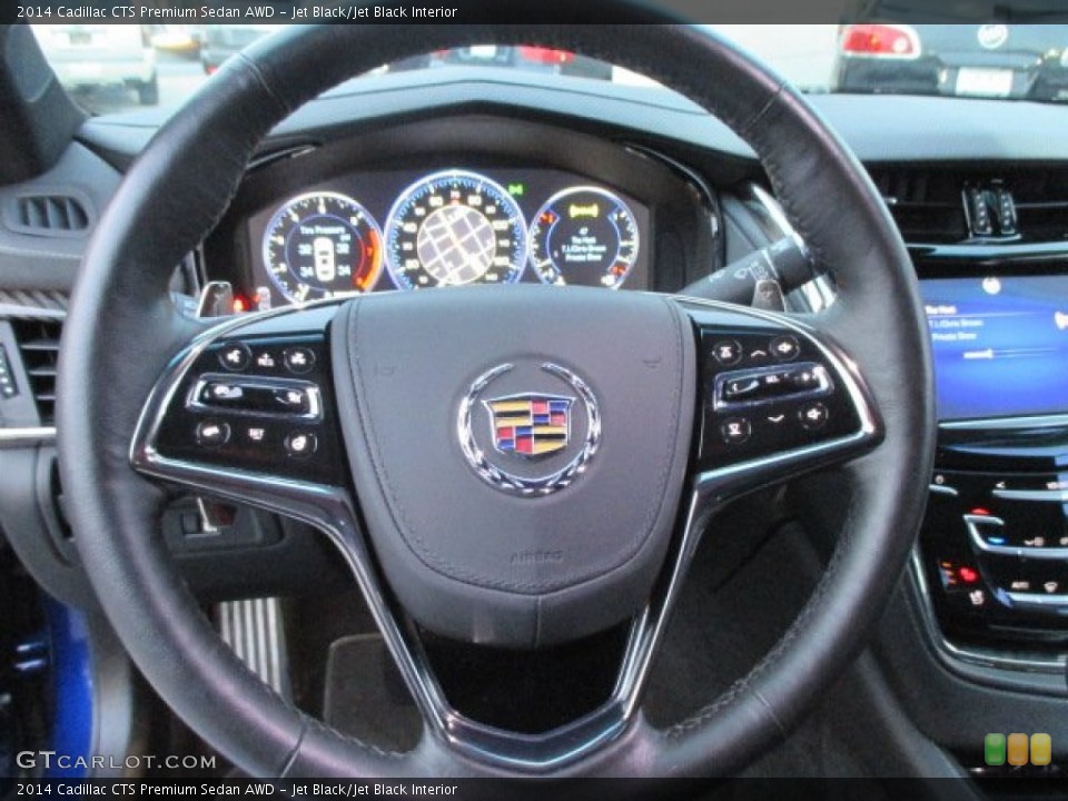 Jet Black/Jet Black Interior Steering Wheel for the 2014 Cadillac CTS Premium Sedan AWD #99795632