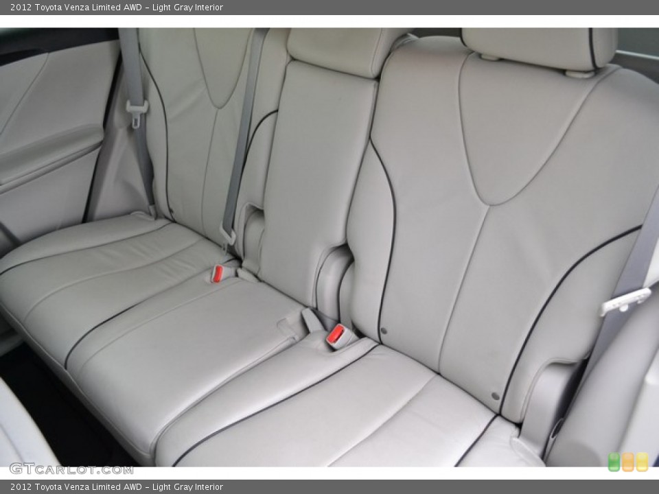 Light Gray Interior Rear Seat for the 2012 Toyota Venza Limited AWD #99795914
