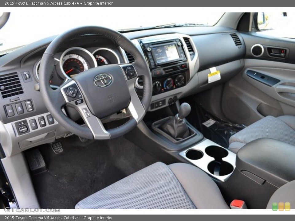Graphite Interior Photo for the 2015 Toyota Tacoma V6 Access Cab 4x4 #99798272
