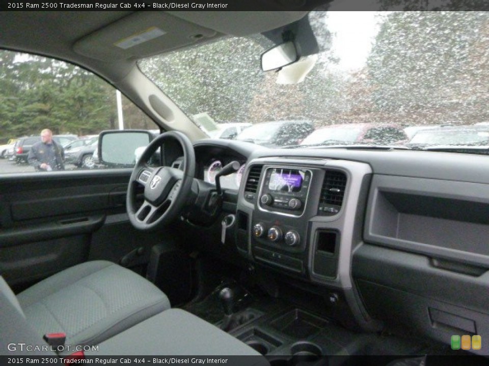Black/Diesel Gray Interior Photo for the 2015 Ram 2500 Tradesman Regular Cab 4x4 #99803312