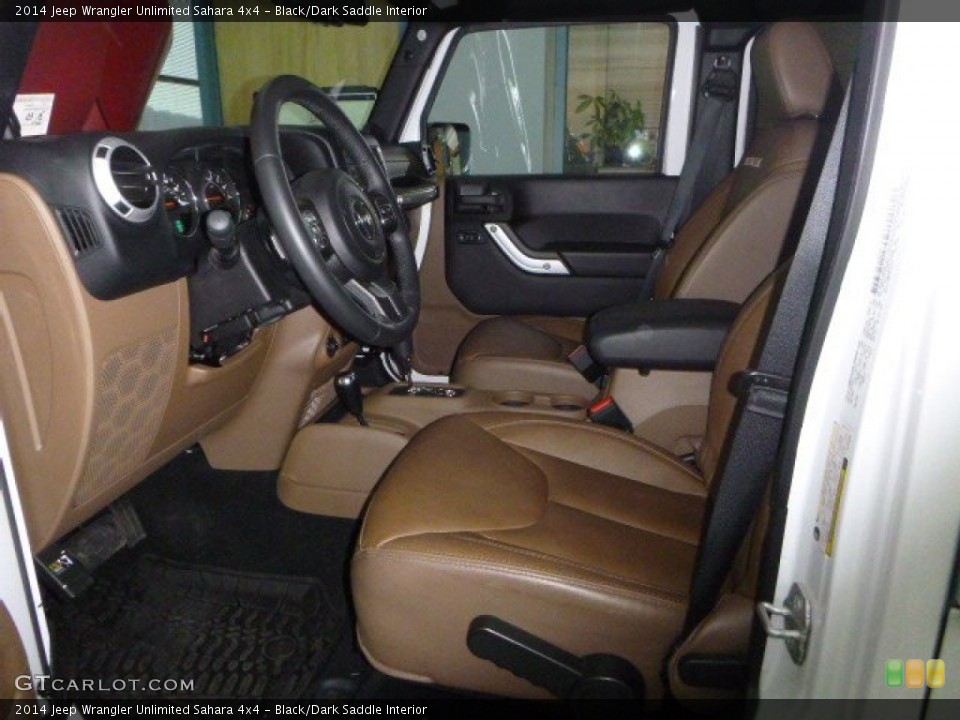 Black/Dark Saddle Interior Photo for the 2014 Jeep Wrangler Unlimited Sahara 4x4 #99803771