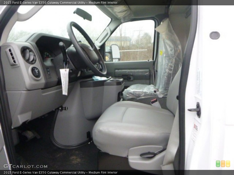Medium Flint Interior Photo for the 2015 Ford E-Series Van E350 Cutaway Commercial Utility #99803909